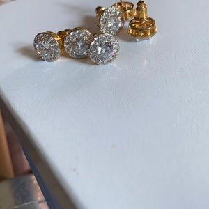 Crown Princess Diamond Clear Sapphire Gold